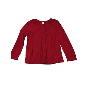 Croft & Barrow Intimates Women's Med Red Fleece Pajama Set Cozy Warm Cabincore